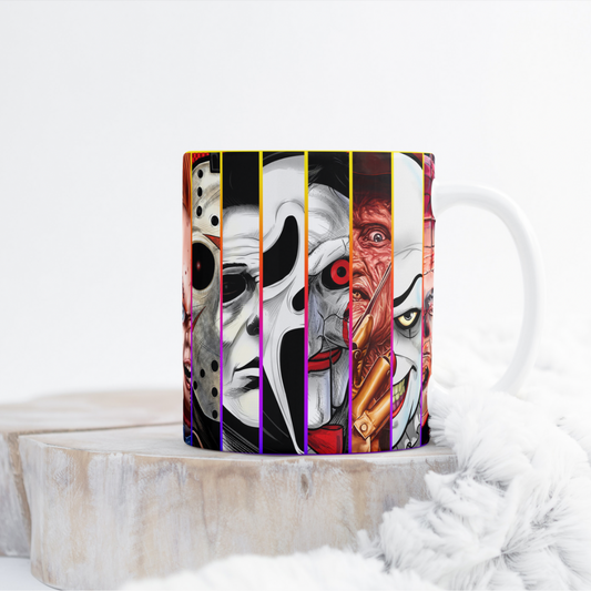 Horror Faces Mug Wrap