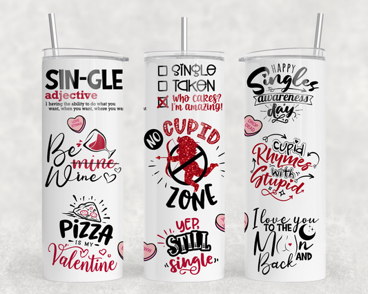 No Cupid Zone Tumbler Wrap