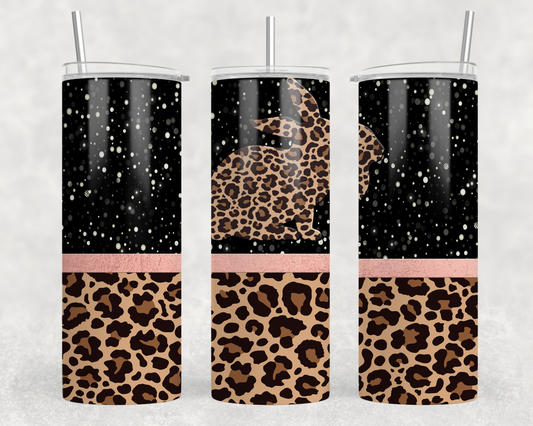 Leopard Bunny Tumbler Wrap