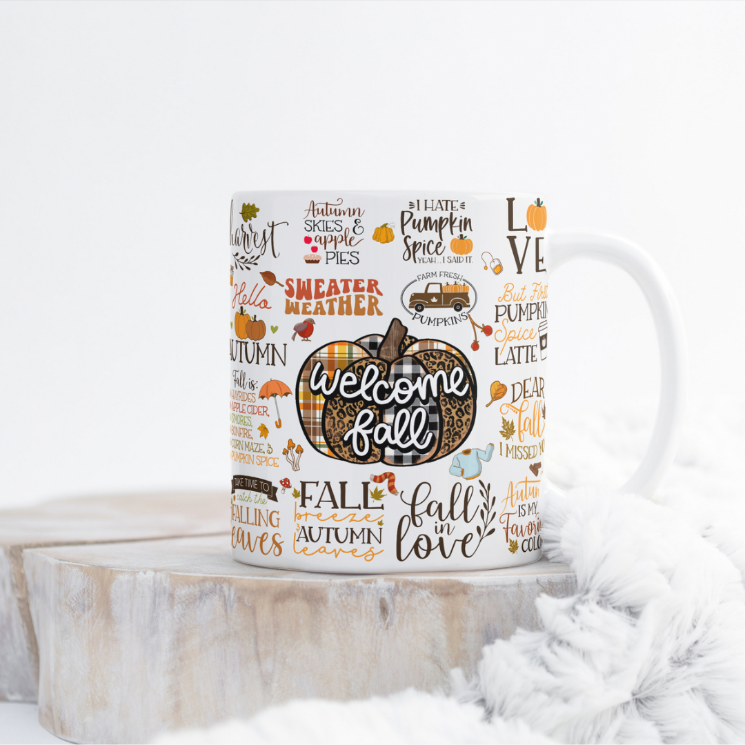 Welcome Fall Mug Wrap