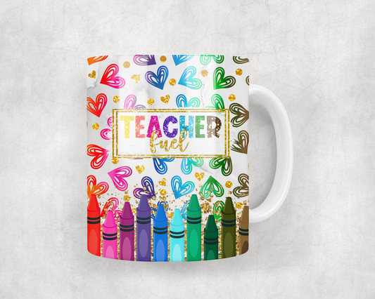 Teacher Fuel Mug Wrap