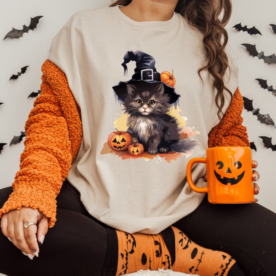 Witchy Kitty Sublimation Print