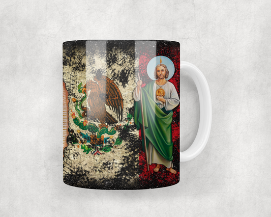 The Virgin Mary & San Judas Tadeo Mexican Mug Wrap