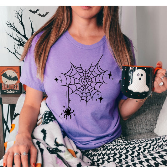 Spider Web Heart Sublimation Print