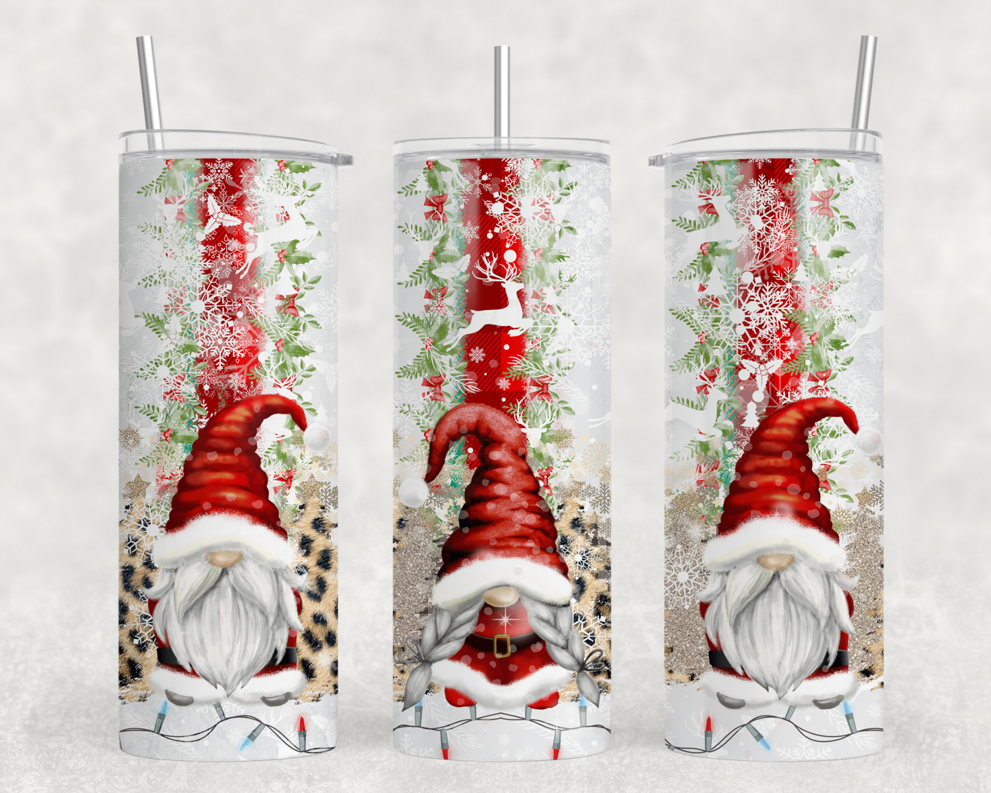 Christmas Gnomes Tumbler Wrap
