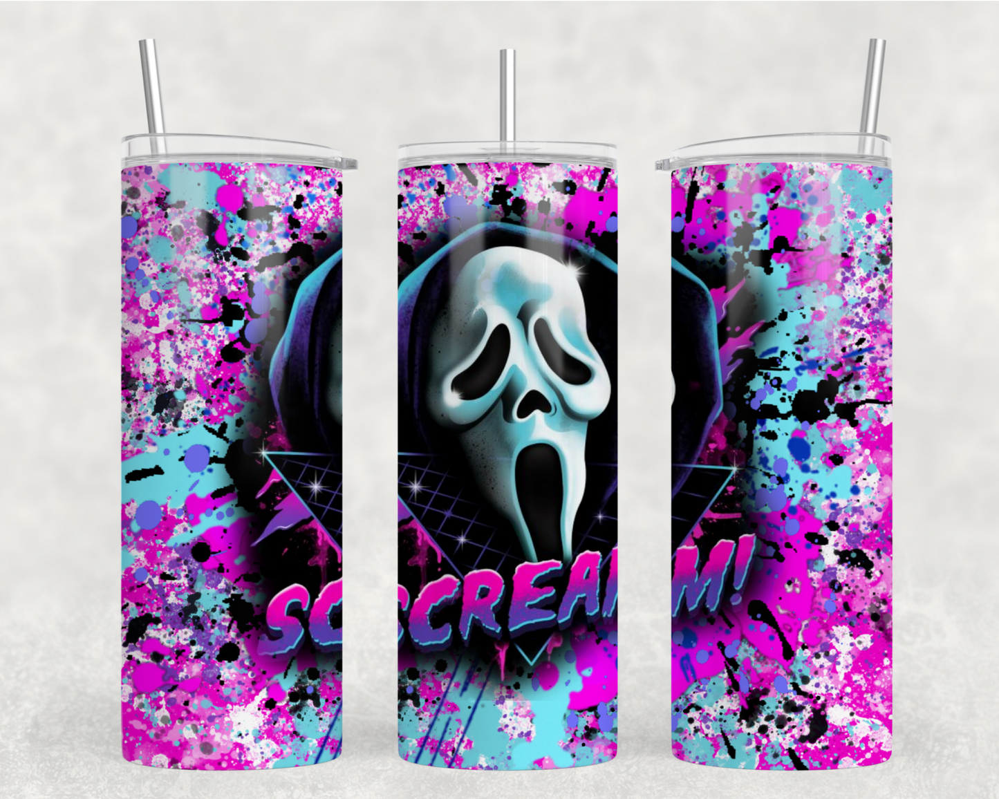 Scream LT BKGD Tumbler Wrap