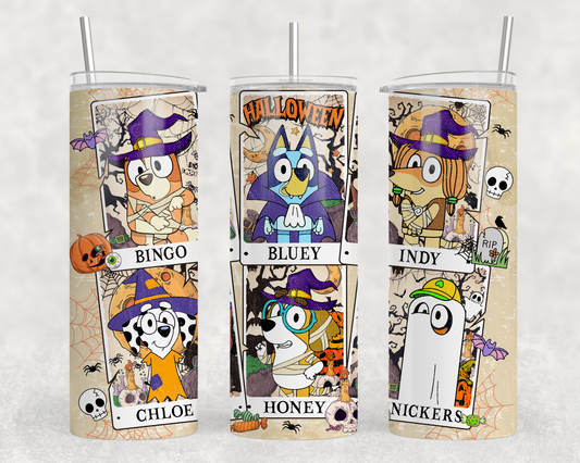 Spooky Bluey Tumbler Wrap