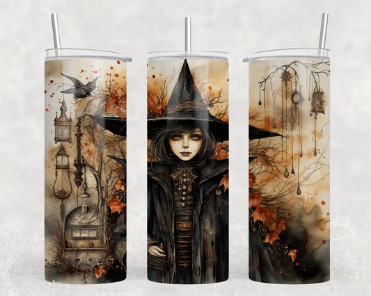 Fall Witch Tumbler Wrap