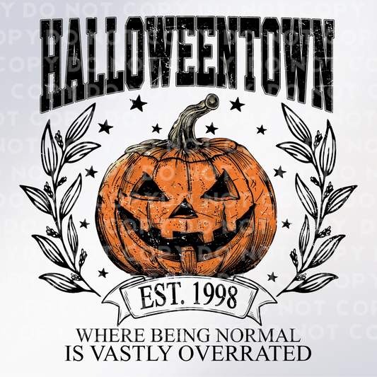 Halloween Town College  Sublimation Print