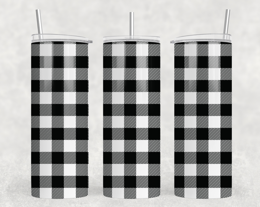 Buffalo Plaid Tumbler Wrap