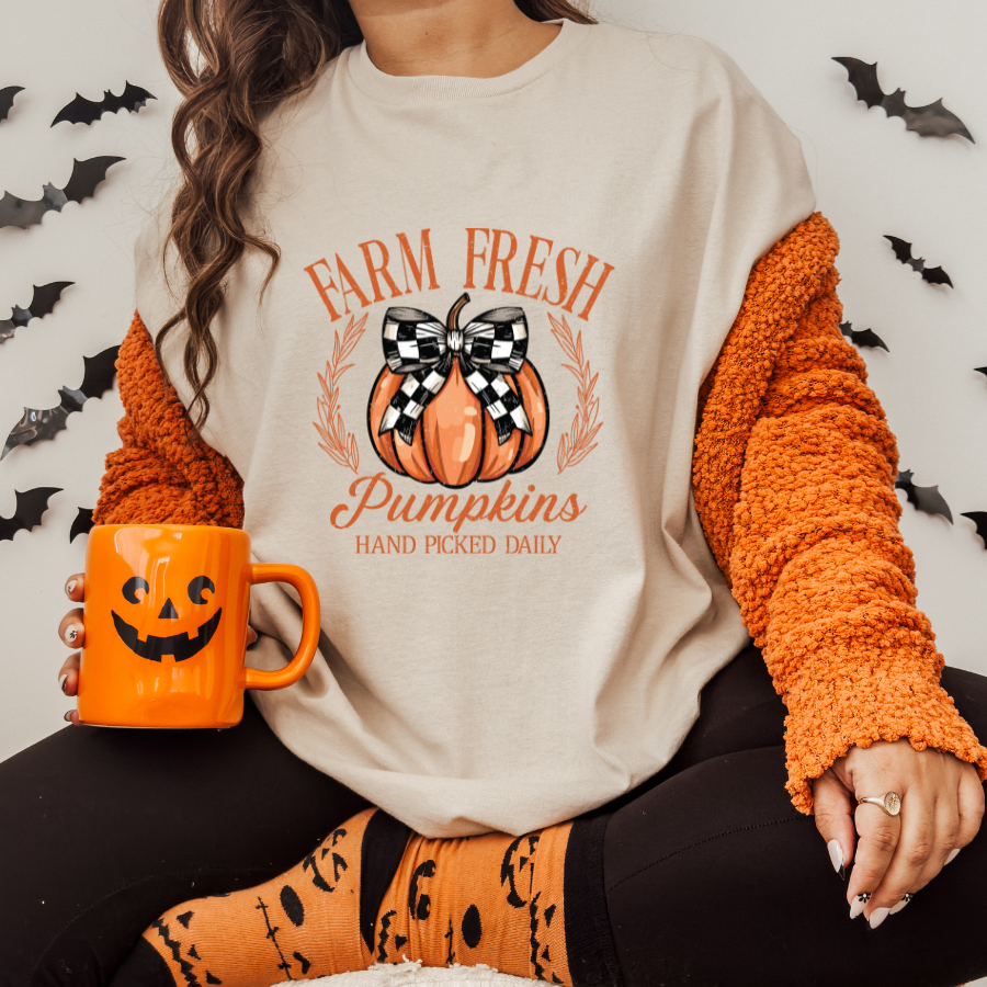 Farm Fresh Pumpkins Sublimation Print