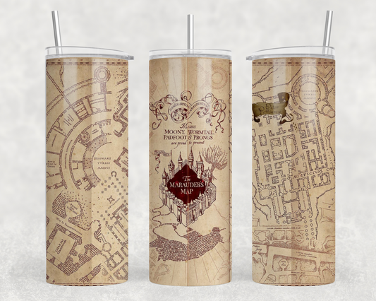 Wizard Map Tumbler Wrap