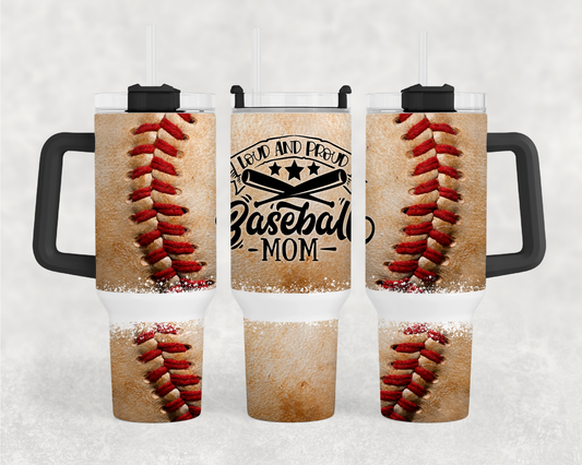 Baseball Mom 40oz Tumbler Wrap