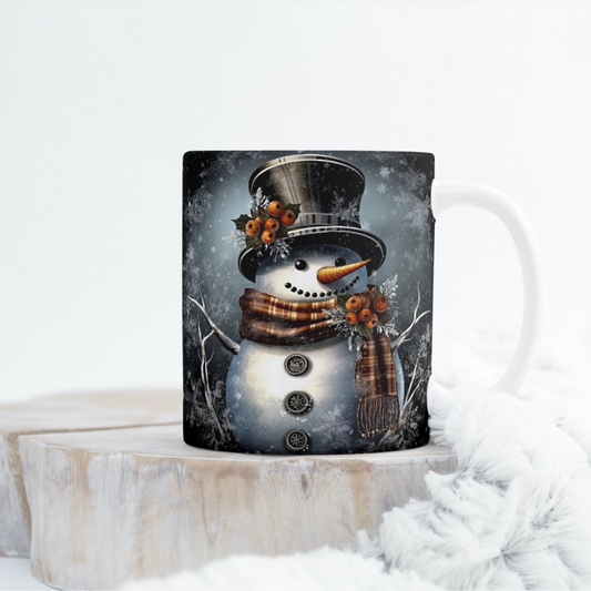 Snowman Top Hat Mug Wrap