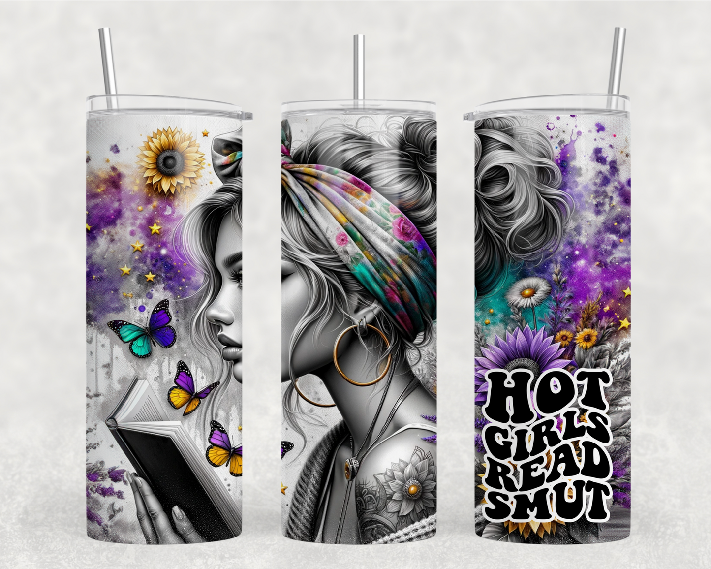 Hot Girls Read Smut Sublimation Tumbler Wrap