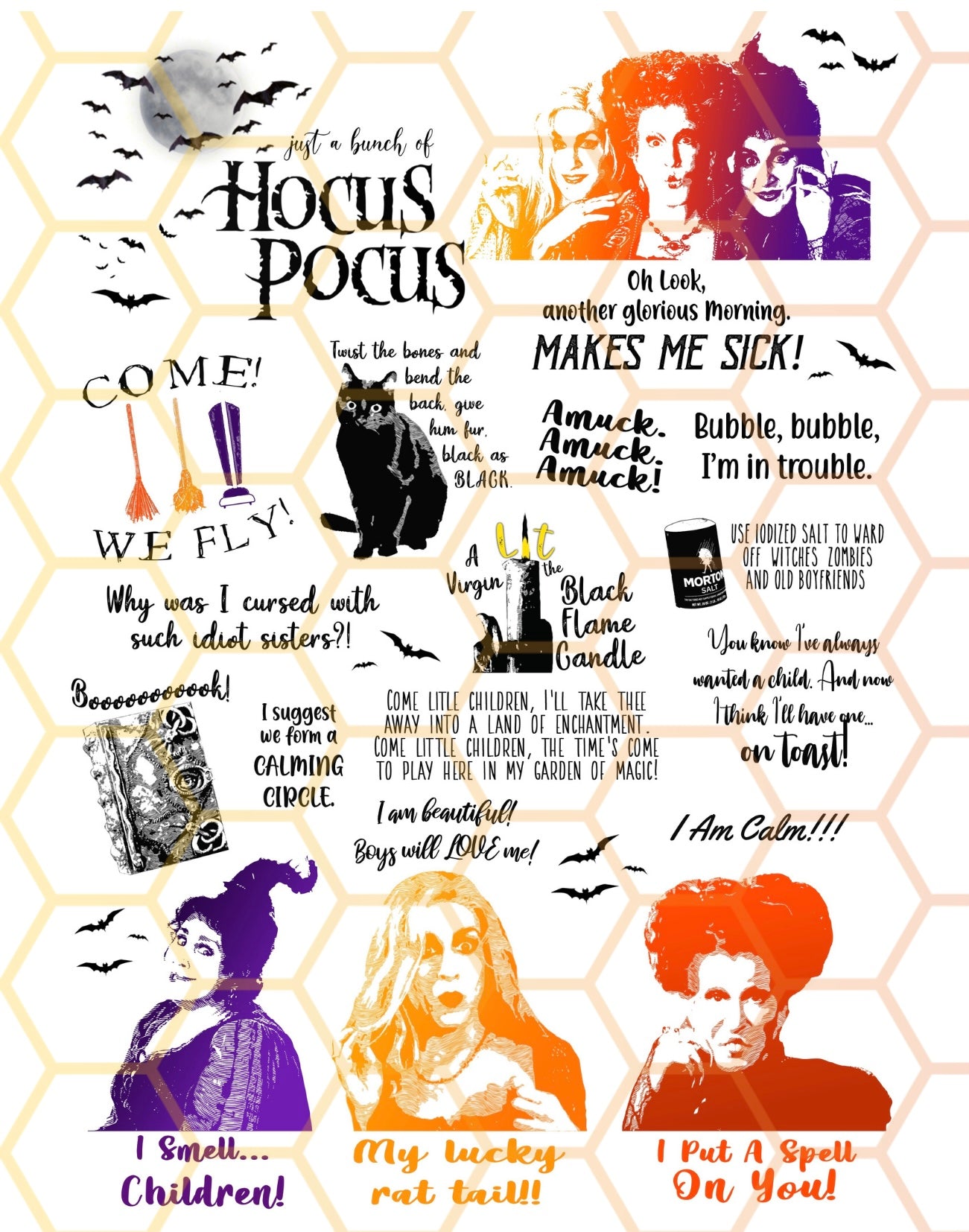 Hocus Pocus Sublimation Sheet