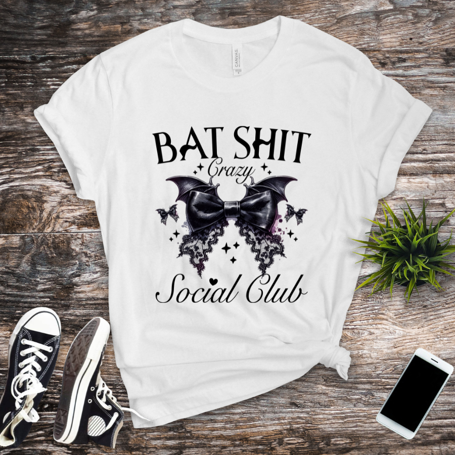 Bat Shit Crazy Social Club Sublimation Print