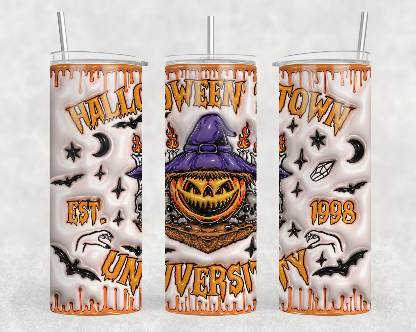 Halloween Town University 3D Tumbler Wrap