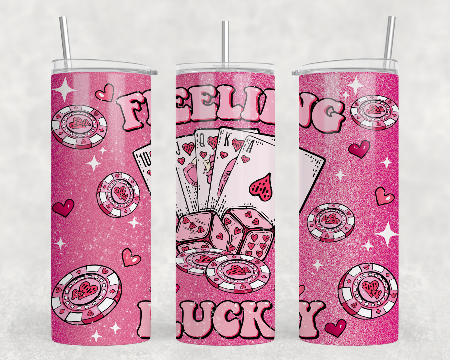 Vday Feeling Lucky Tumbler Wrap