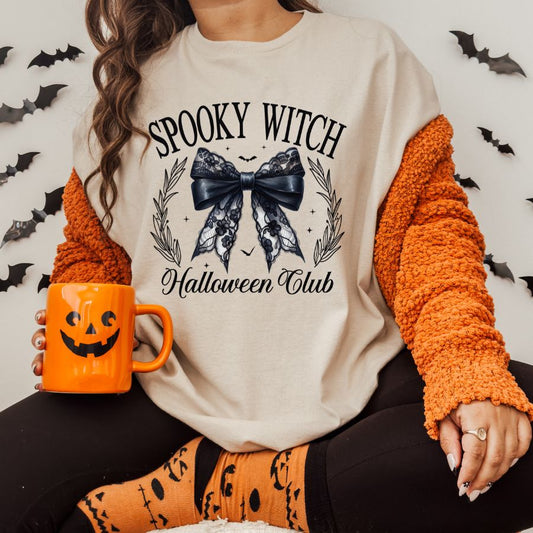 Spooky Witch Halloween Club Sublimation Print