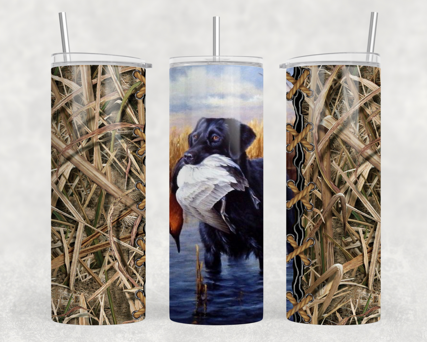 Duck Hunting Dog Tumbler Wrap