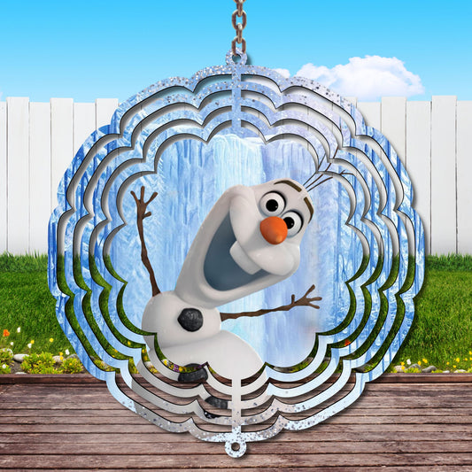 Olaf Wind Spinner Sublimation Print