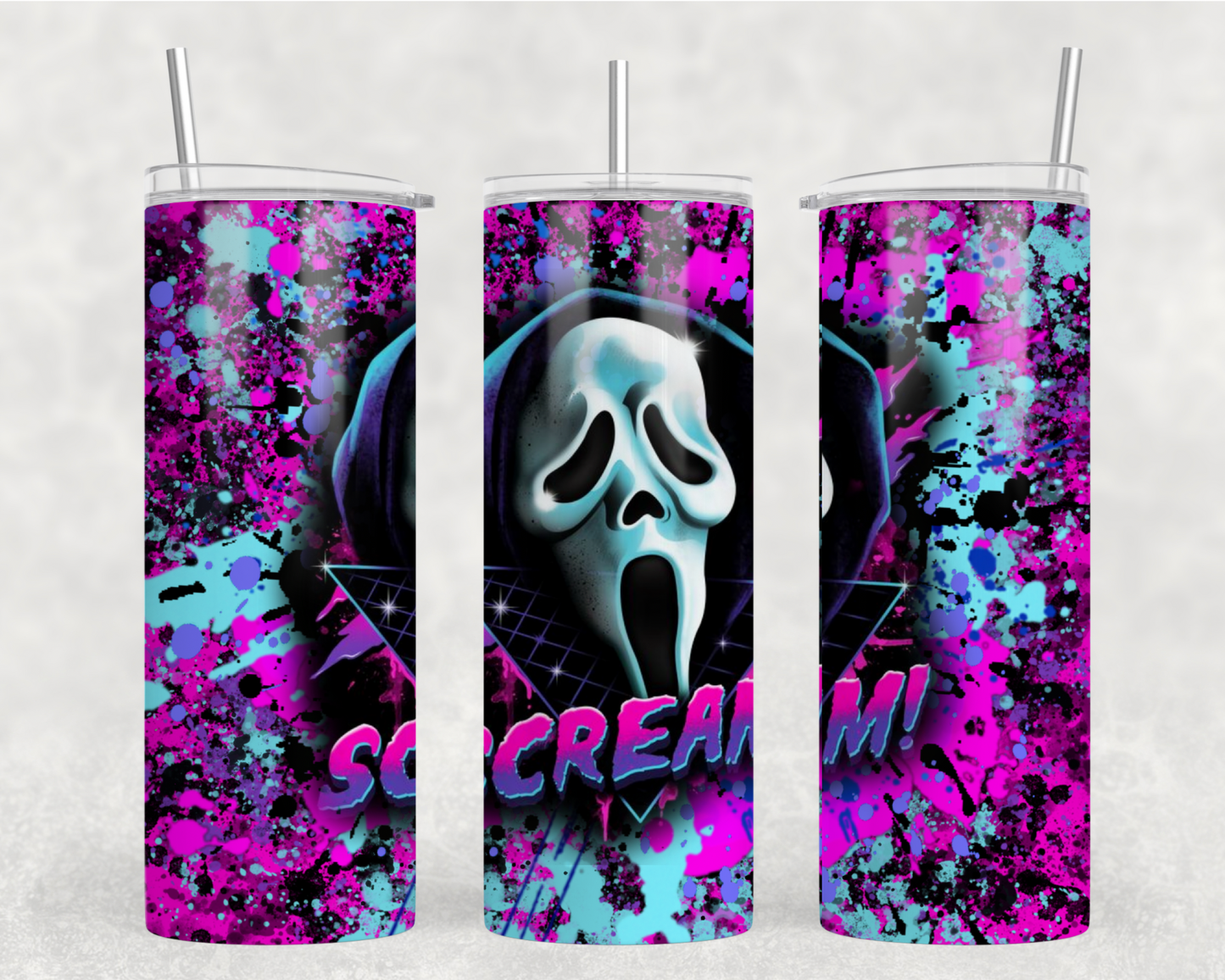 Scream DK BKGD Tumbler Wrap