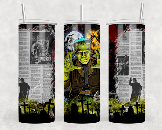 Frankenstein News Tumbler Wrap