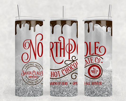 North Pole Hot Chocolate Tumbler Wrap