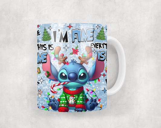 I’m Fine Stitch Mug Wrap