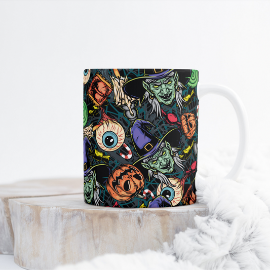 Creepy Halloween Mug Wrap