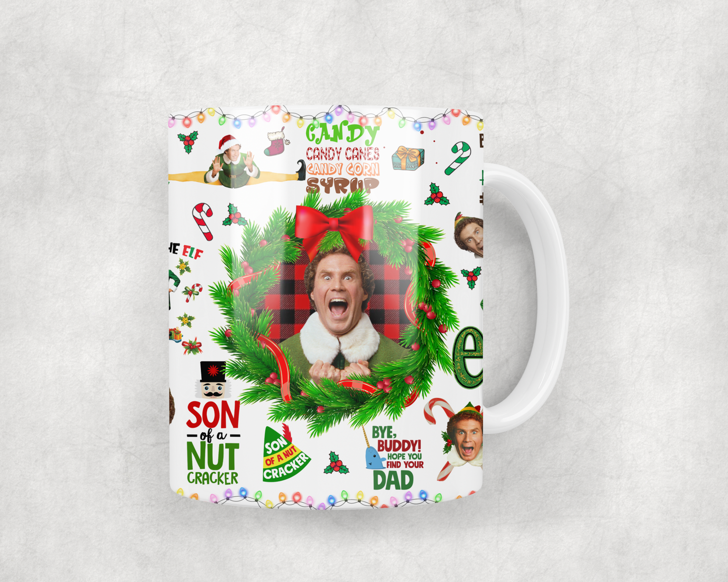 SANTA! I know him! Mug Wrap