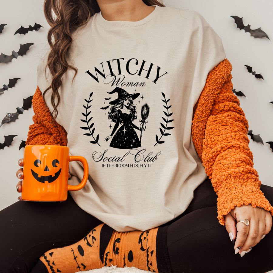 Witchy Social Club Sublimation Print