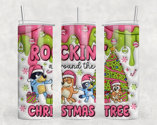 Bluey Rockin Around Tumbler Wrap