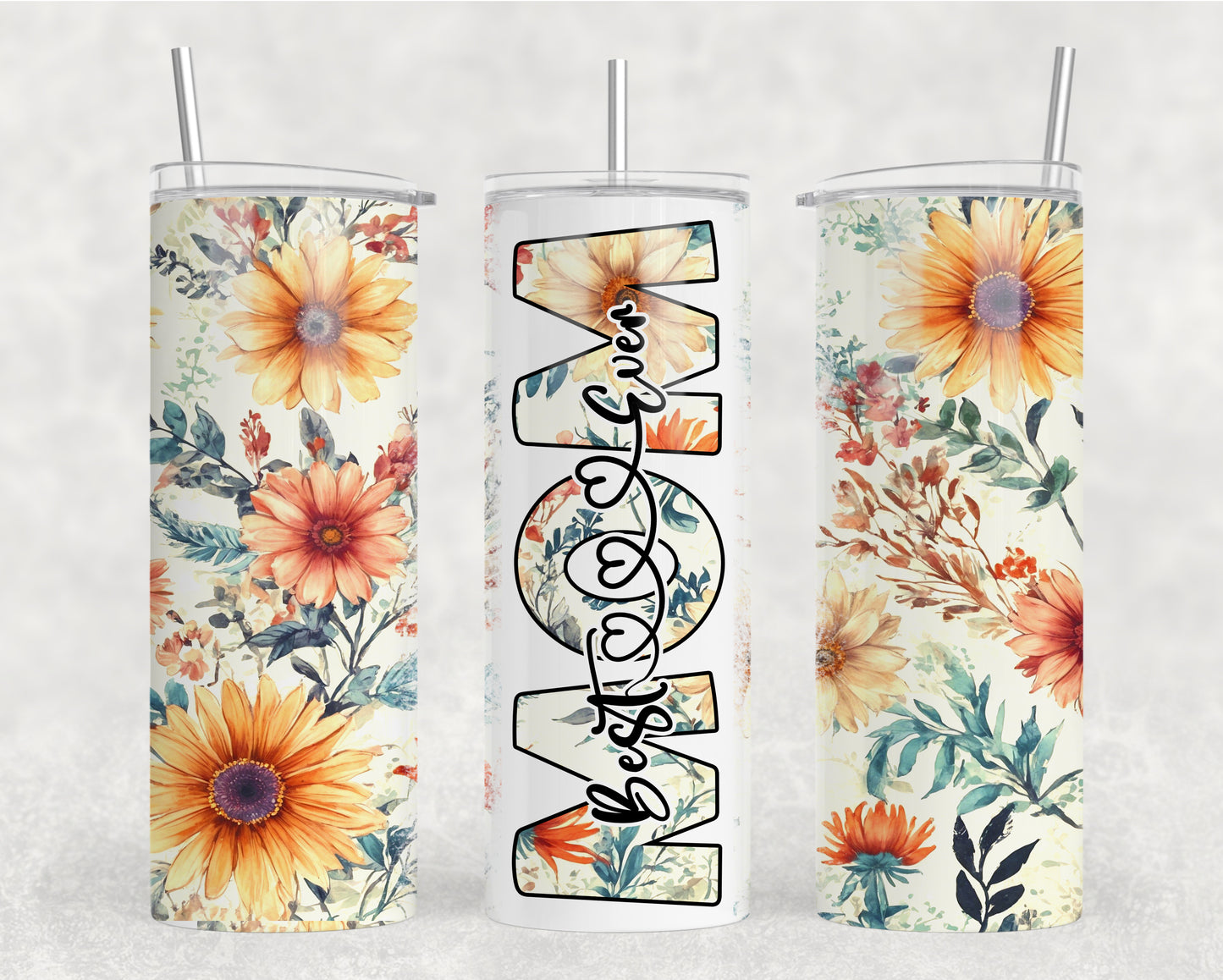 Best Mom Ever Sunflowers Tumbler Wrap