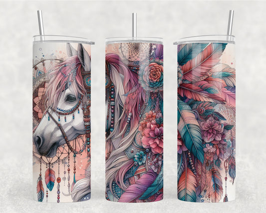 Boho Horse Tumbler Wrap