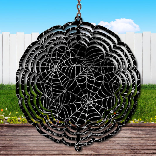 Spider Webs Wind Spinner Sublimation Print