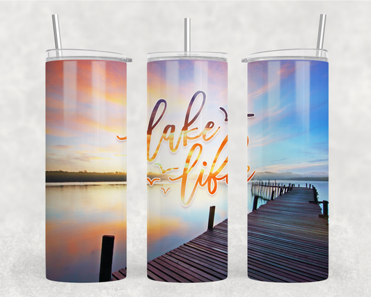 Lake Life Tumbler Wrap