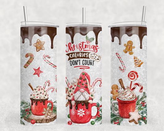 Christmas Calories Don’t Count Tumbler Wrap