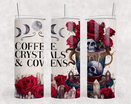 Coffee Crystals& Covens Sublimation Tumbler Wrap