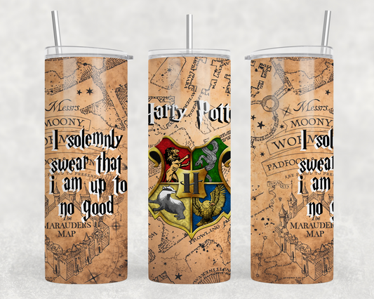 Solemnly Swear Im Up To No Good Tumbler Wrap