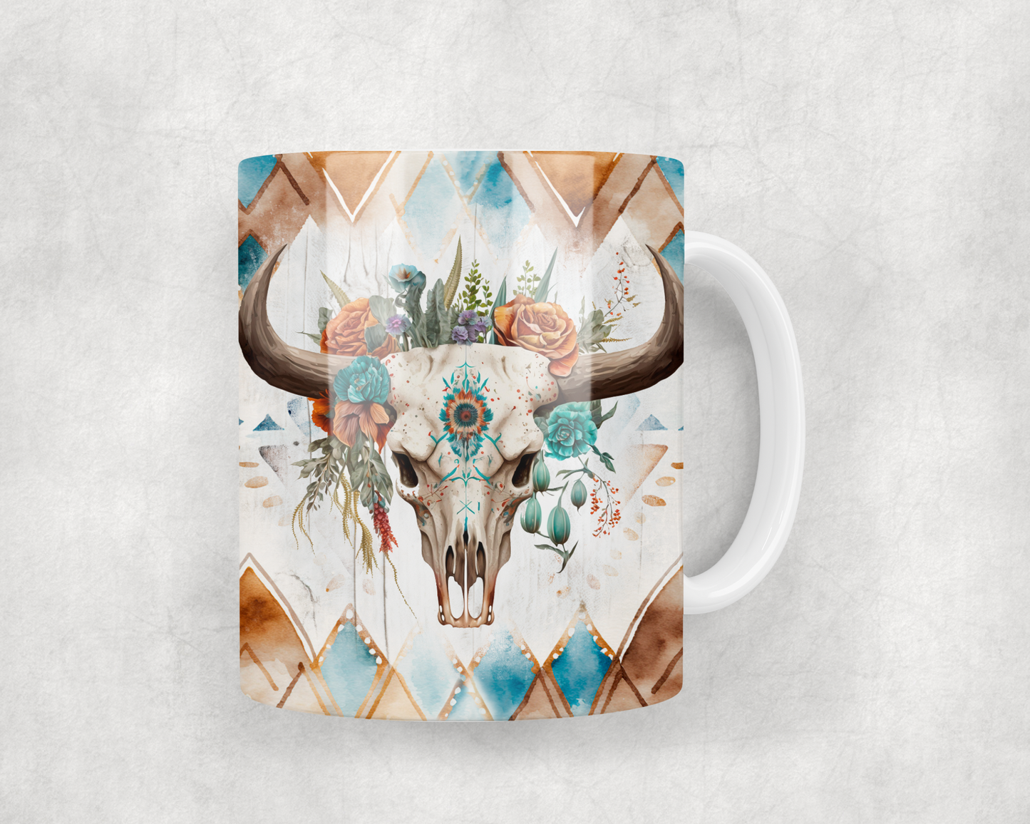 Boho Bull Mug Wrap