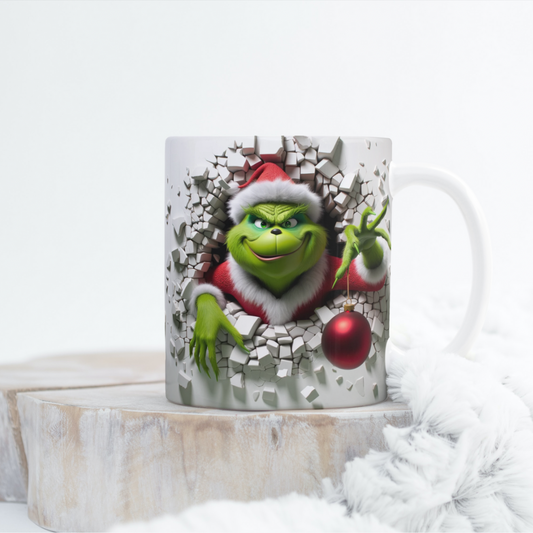 Breakout Grinch Mug Wrap