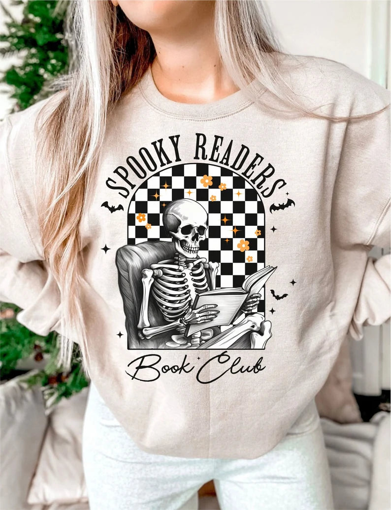 Spooky Readers Book Club Sublimation Print