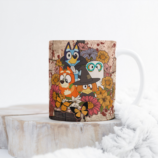 Halloween Bluey Mug Wrap