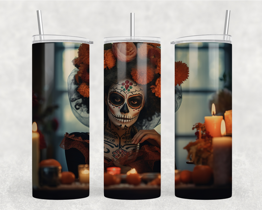 Dia De Los Muertos Tumbler Wrap