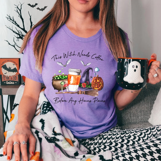 This Witch Needs Coffee Sublimation Print