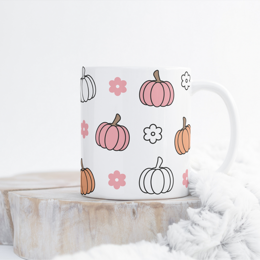 Pink Pumpkins Mug Wrap