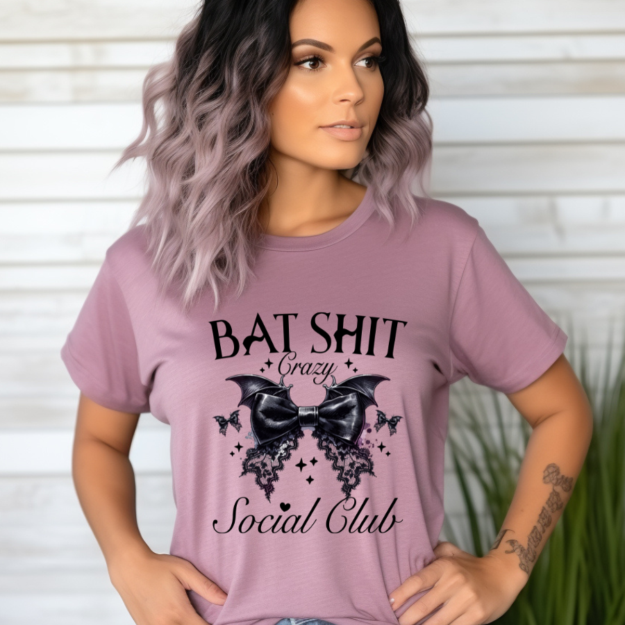 Bat Shit Crazy Social Club Sublimation Print