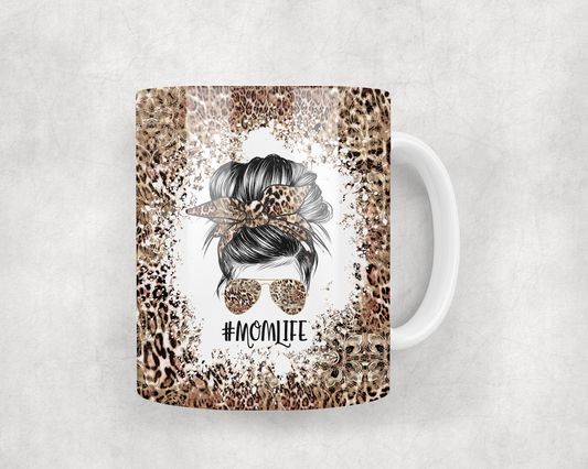 Mom Life Leopard Lace Mug Wrap